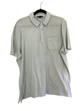 EXPRESS- MENS LIGT GREEN SHORT SLEEVE COTTON POLO SHIRT SIZE X-LARGE
